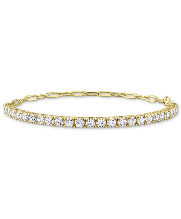 Cubic Zirconia Curved Bar Bracelet