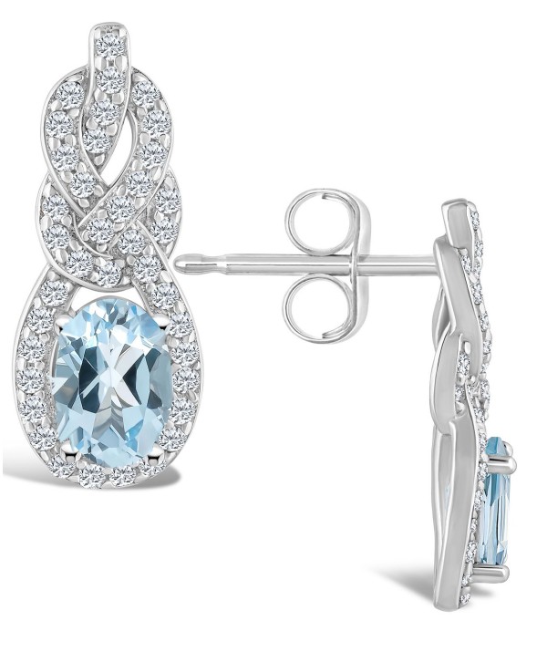 (3/4 ct. t.w.) Halo Drop Earrings