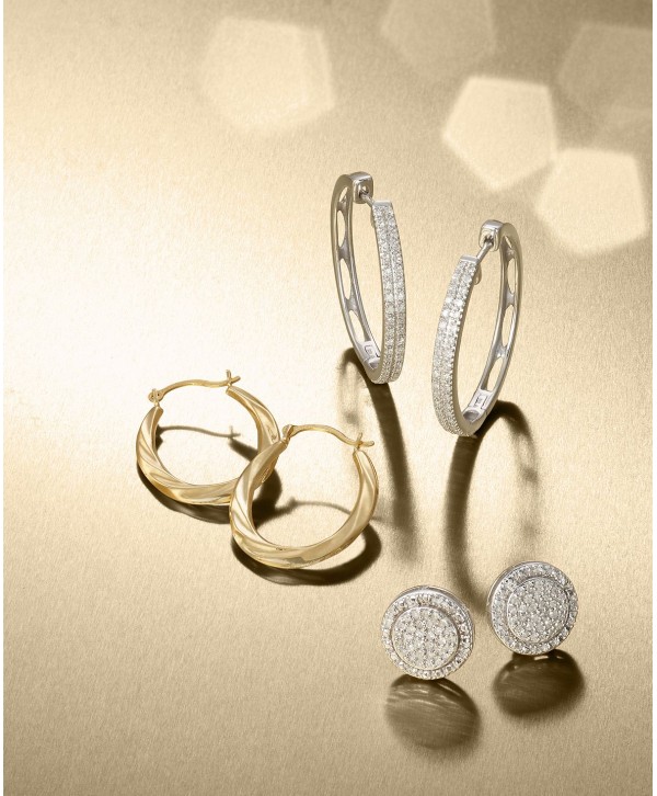 Diamond Hoop Earrings (1/4 ct. t.w.)