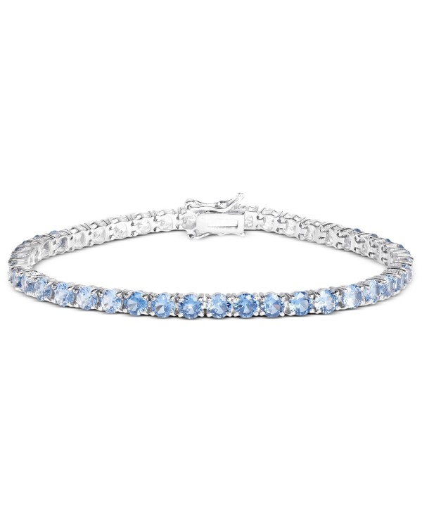 Blue Cubic Zirconia Tennis Bracelet