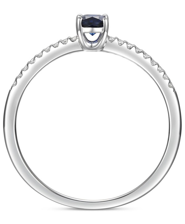 Sapphire (1/2 ct. t.w.) & Diamond (1/20 ct. t.w.) Ring