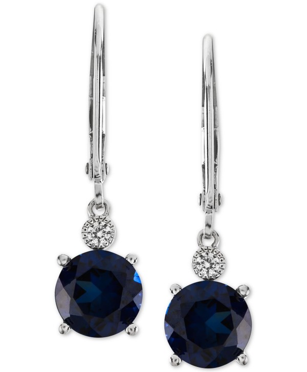 Sapphire (2-7/8 ct. t.w.) & White Sapphire Accent Drop Earrings