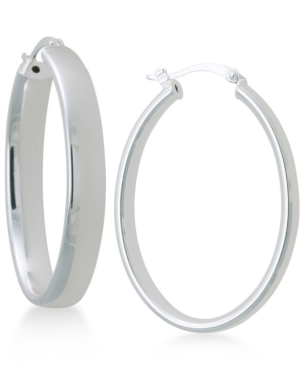 Shiny Hoop Earrings