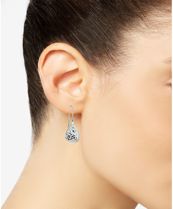 Textured Teardrop Drop Earrings