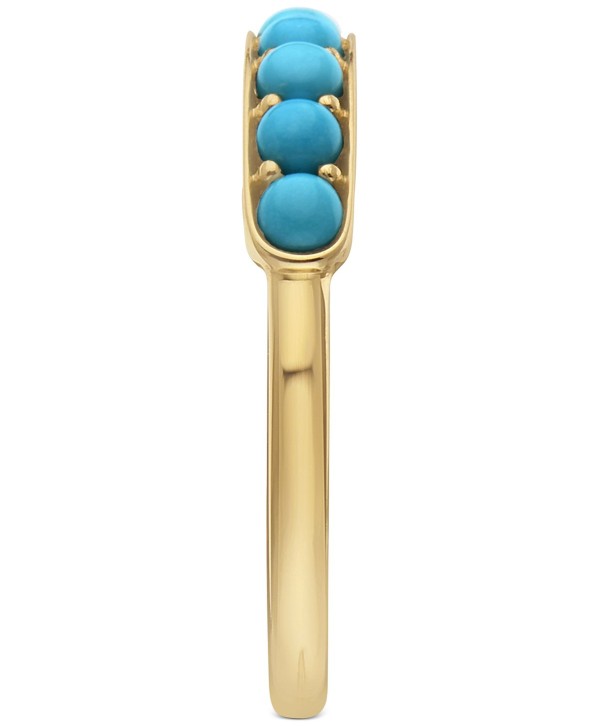 Turquoise Band in 14k Gold