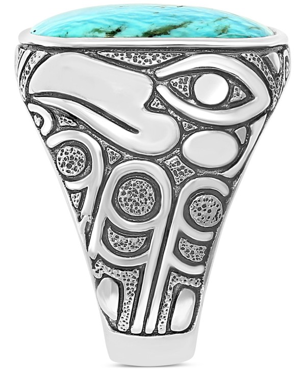 Men's Turquoise Eagle Ring