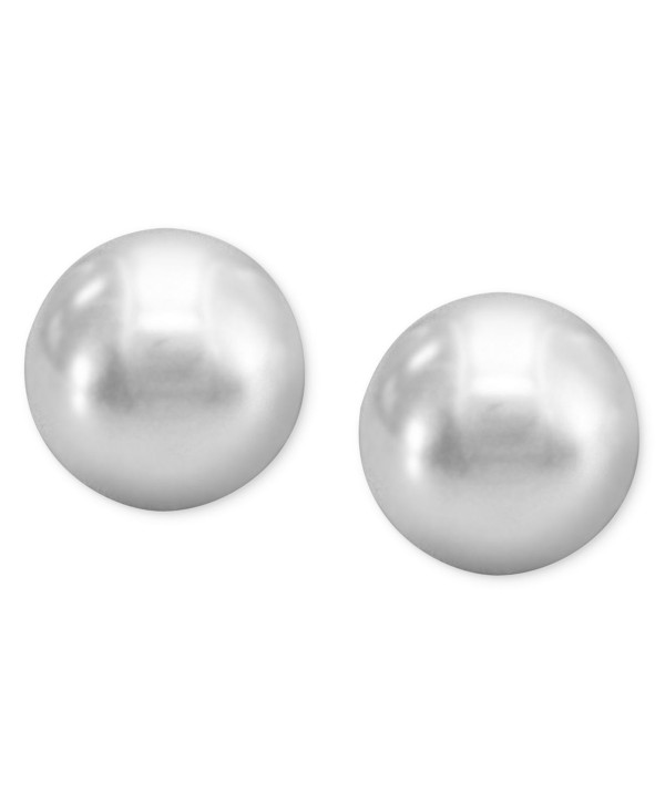 Pearl Earrings, 14k Gold Cultured Freshwater Pearl Stud Earrings (9mm)