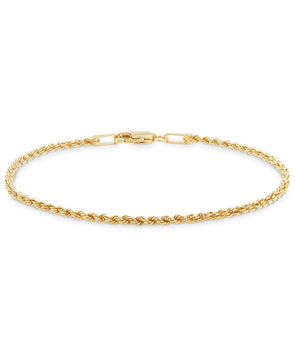 Children's Glitter Rope Bracelet in 14k Yellow Gold