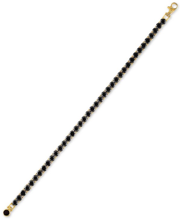 Black Spinel Tennis Bracelet (13 ct. t.w.) in 14k Gold-Plated