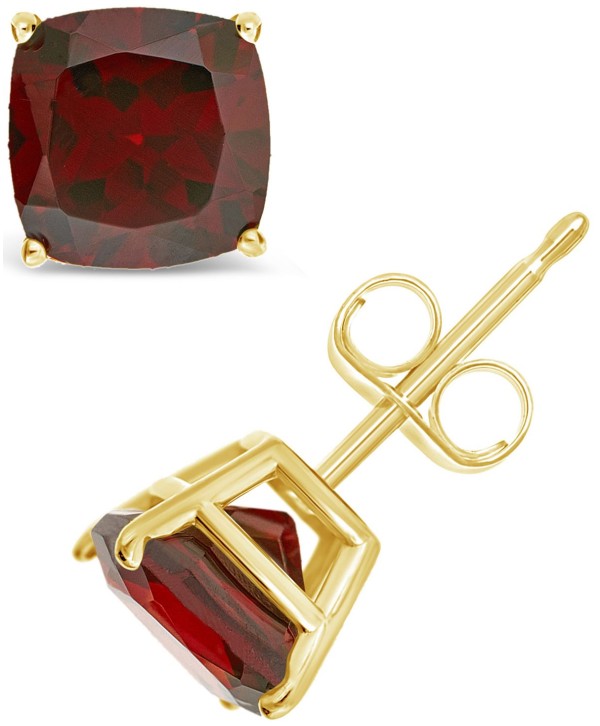 Garnet (3 ct. t.w.) Stud Earrings in 14K Yellow Gold