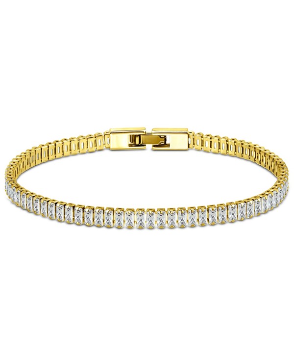 Cubic Zirconia Baguette Tennis Bracelet