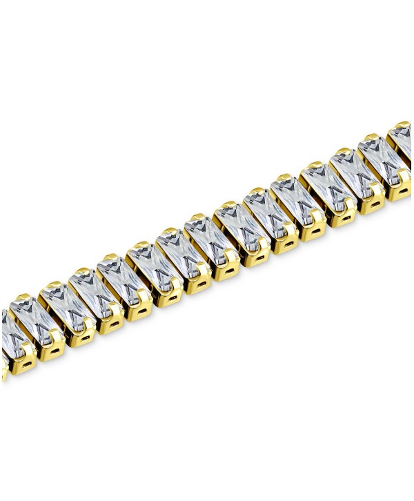 Cubic Zirconia Baguette Tennis Bracelet