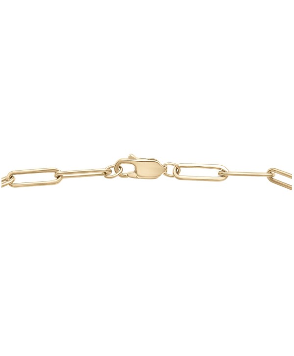 Diamond Bar Paperclip Link Bracelet (1/6 ct. t.w.) in 14k Gold-Plated