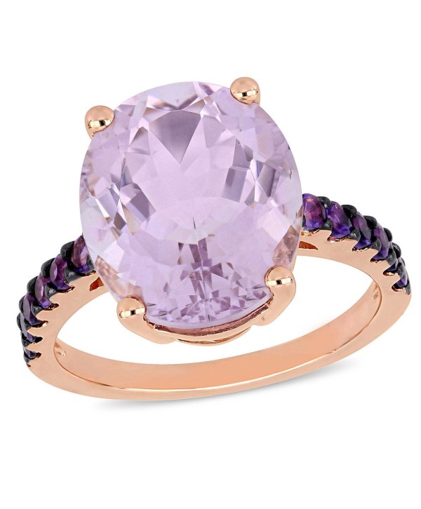 Pink Amethyst (7-7/8 ct.t.w.) Ring in 18k Rose Gold over