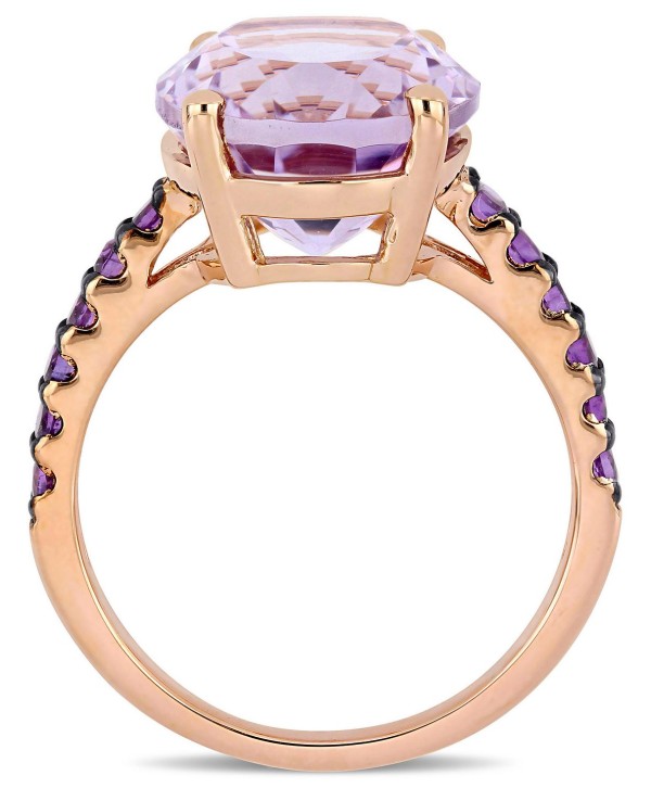 Pink Amethyst (7-7/8 ct.t.w.) Ring in 18k Rose Gold over