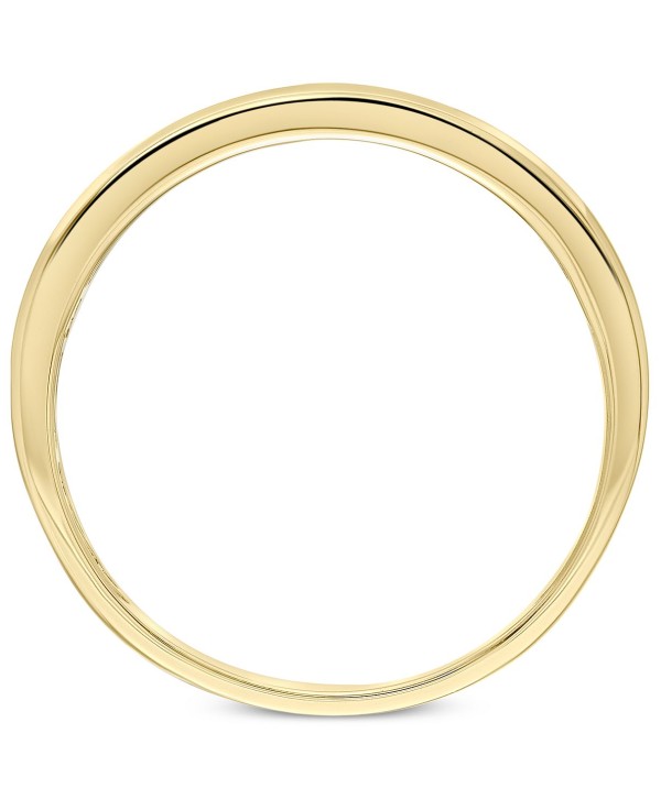 Men's Diamond Band (1/10 ct. t.w.) in 10k Yellow Gold and 10k White Gold