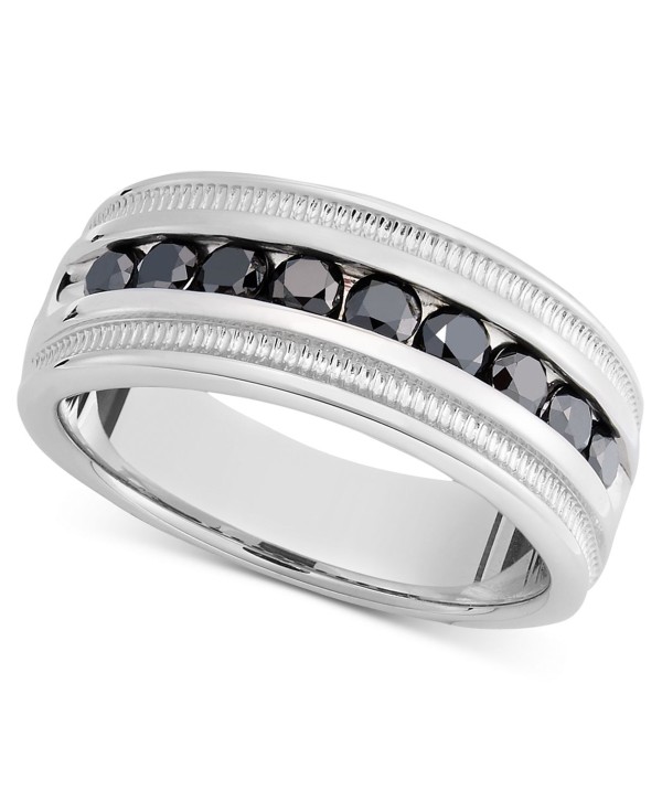 Men's Ring, Black Diamond Band (1 ct. t.w.)