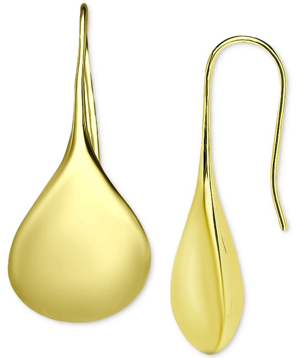 Polished Teardrop Drop Earrings